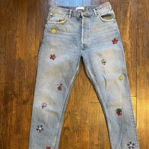 JEWEL FRONT ZARA JEANS